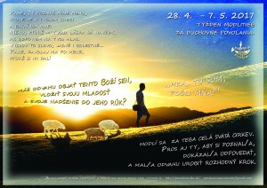 Plagát Týždeň modltieb za duchovné povolania 2017 C